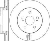จานโรเตอร์, NIBK, 43512-0K041, RN1942V, TOYOTA (019047)