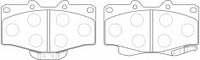 NIBK Brake Pad Ceramic, D2082, D2160, 04465-35160, for Toyota Avalon