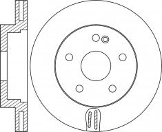 Rotor Disc, NIBK, A 000 421 25 12, RN1978V, MERCEDES-BENZ (017887)