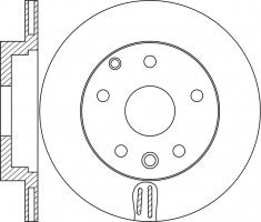 Rotor Disc, NIBK, SDB000642, RN1732V, LAND ROVER (017747)