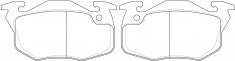 ผ้าเบรค NIBK 571331B PN0240 BENDIX EUR (016923)