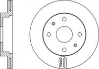 Rotor Disc, NIBK, 43512-97201-000, RN1481V, DAIHATSU (017095)