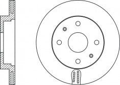 Rotor Disc, NIBK, 43512-97201-000, RN1481V, DAIHATSU (017095)
