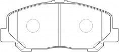 NIBK, Brake Pad, AN735WK, PN1527, AKEBONO