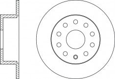 Rotor Disc, NIBK, 1K0 615 601 AA, RN33004, VAG (009652)
