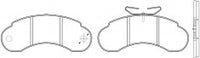 NIBK, Brake Pad, 571521B, PN0271, BENDIX EUR