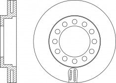 Rotor Disc, NIBK, 8-97371-875-1, RN1269V, ISUZU (017619)