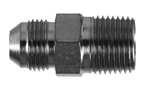 2404-10-04 - 5/8" JIC (7/8"-14 เกลียว) x 1/4" NPTF ข้อต่อไฮดรอลิกตัวผู้ (080336)
