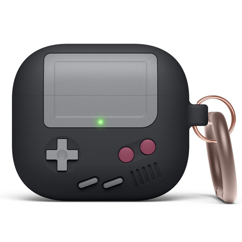 elago AW5 Compatible with AirPods 3 Case, Classic Game Player Design Case with Keychain, Durable Silicone Construction, Supports Wireless Charging