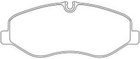 ผ้าเบรค NIBK, A 447 420 00 20, PN0653, MERCEDES-BENZ (017798)
