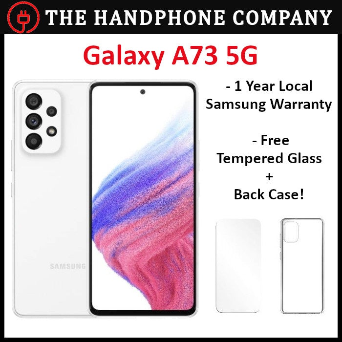 Samsung Galaxy A73 5G 128GB หรือ 256GB / ประกันศูนย์ Samsung ในพื้นที่ 1 ปี (ฟรี : กระจกนิรภัย + เคสหลัง)