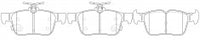 NIBK, Brake Pad, D1665-8893, PN0666, FMSI
