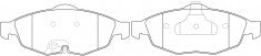 NIBK, Brake Pad, 05018 945AA, PN0320, CHRYSLER