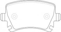 ผ้าเบรค NIBK 1K0 698 451, PN0349, AUDI (009659)
