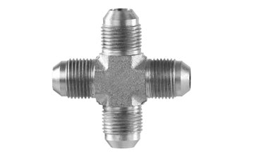 2650-20-20-20-20 - Union Cross, 1-1/4" JIC (1-5/8"-12 เกลียว) x 1-1/4" JIC (1-5/8"-12 เกลียว) x 1-1/4" JIC (1-5/8"-12 เกลียว) x 1-1/4" JIC (1-5/8"-12 เกลียว) ฟิตติ้งไฮดรอลิก (080677)