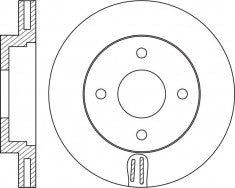 Rotor Disc, NIBK, 1N09-33-251, RN2122V, MAZDA (018050)