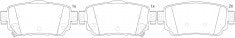 ผ้าเบรค NIBK DB2278 PN2806 BENDIX (018516)
