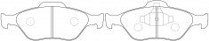 ผ้าเบรค NIBK AN-686, PN5495, AKEBONO (017289)