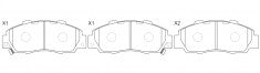 NIBK, Brake Pad, 45022-SL0-G00, PN8254, ACURA