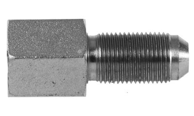 2705-02-04 - 1/8" NPTF ตัวเมีย x 1/4" JIC (7/16"-20 เธรด) อุปกรณ์ไฮดรอลิกกั้น (080714)