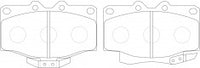 NIBK, Brake Pad, A-351WK, PN1350, AKEBONO