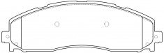 NIBK, Brake Pad, D1691-8918, PN0744, FMSI