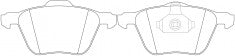 NIBK, Brake Pad, 573047B, PN0224, BENDIX EUR