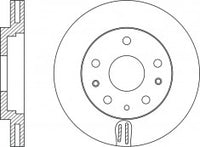 Rotor Disc, NIBK, L206-33-25XA, RN1501V, MAZDA (018017)