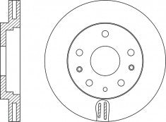 Rotor Disc, NIBK, L206-33-25XA, RN1501V, MAZDA (018017)