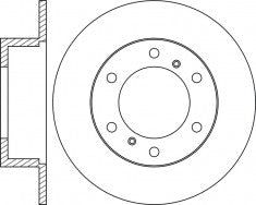 Rotor Disc, NIBK, 480105101, RN1132, DAEWOO (018708)