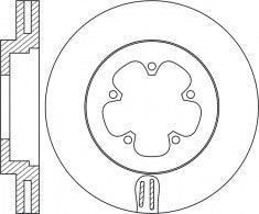 Rotor Disc, NIBK, 1 763 884, RN1762V, FORD (017349)