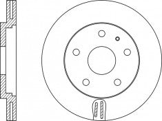 Rotor Disc, NIBK, 1J0615301E, RN1083V, AUDI (009663)