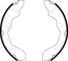 NIBK, Brake Shoes, N3562, FN3385, AKEBONO
