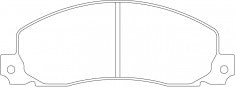 ผ้าเบรค NIBK 571306B, PN0242, BENDIX EUR (018554)