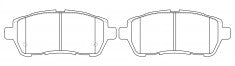 NIBK, Brake Pad, AN-7019K, PN5562, AKEBONO