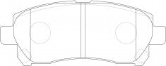 NIBK, Brake Pad, DB1460, PN1832, BENDIX