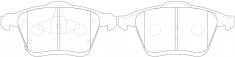 ผ้าเบรค NIBK, D1186-8304, PN5802, FMSI (017970)