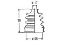 ยางรองเพลาขับ, D&amp;W, 04438-52010, B-2510, SUZUKI, SWIFT, INNER, FRONT (010370)
