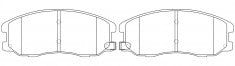ผ้าเบรค NIBK DB1850 PN0068 BENDIX AUS (016814)