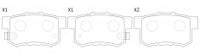NIBK, Brake Pad, 43022SX0A51, PN8397, ACURA