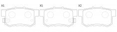 NIBK, Brake Pad, 43022SX0A51, PN8397, ACURA