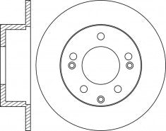 Rotor Disc, NIBK, 58411-1H100, RN1307, HYUNDAI (017538)
