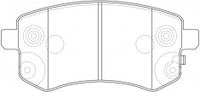 ผ้าเบรค NIBK DB1930 PN0543 BENDIX AUS (018664)