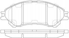 NIBK, Brake Pad, AN-809WK, PN9809, AKEBONO