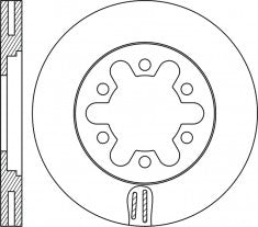 จานโรเตอร์, NIBK, S617-33-25X, RN1806V, MAZDA (017995)