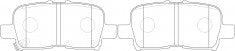 ผ้าเบรค NIBK DB1440 PN8803 BENDIX AUS (016671)