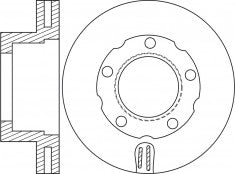 จานโรเตอร์, NIBK, 8-98001-343-0, RN2046V, ISUZU (017583)