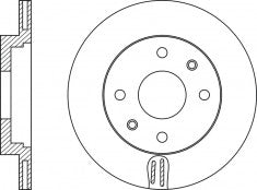 Rotor Disc, NIBK, MR449422, RN2041V, MITSUBISHI (018310)