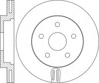 Rotor Disc, NIBK, 68040 177AA, RN2085V, CHRYSLER (017678)