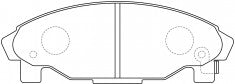NIBK, Brake Pad, A-414WK, PN6340, AKEBONO
